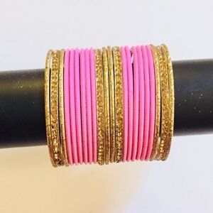 Indian Pakistani Rosy Pink Bangles set